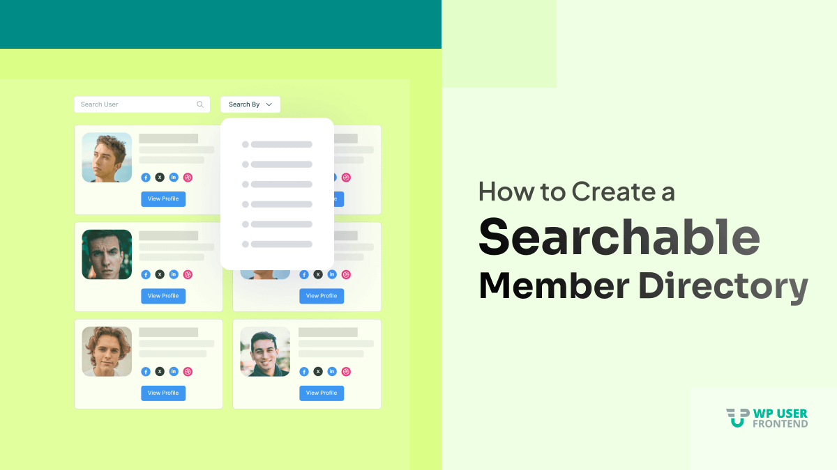 How to Create a WordPress Searchable Member Directory with Ease