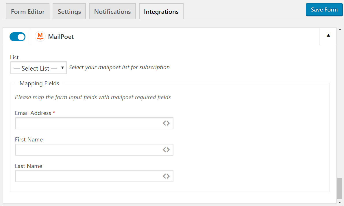 MailPoet Integration