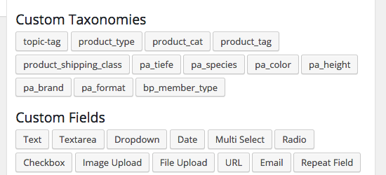 Custom Taxonomy