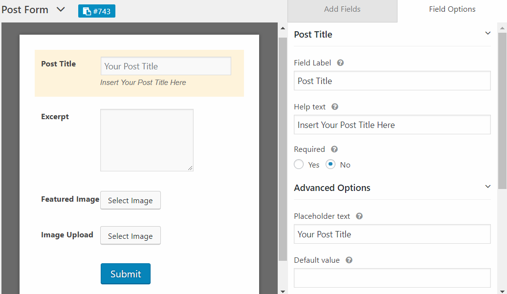 Field Titles and In-Field Texts