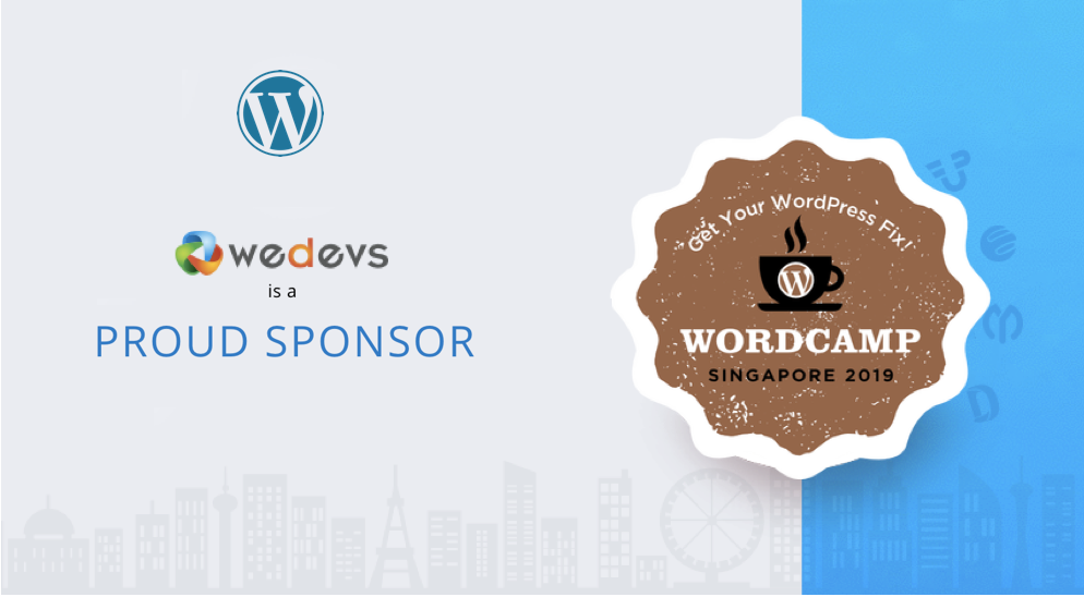 weDevs Sponsoring WordCamp Singapore 2019
