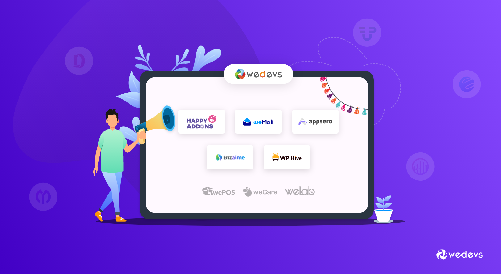 Introducing weDevs&#8217; Latest Products: Happy Addons, weMail, Appsero, Enzaime, WP Hive