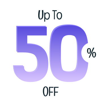 Up to 50% off