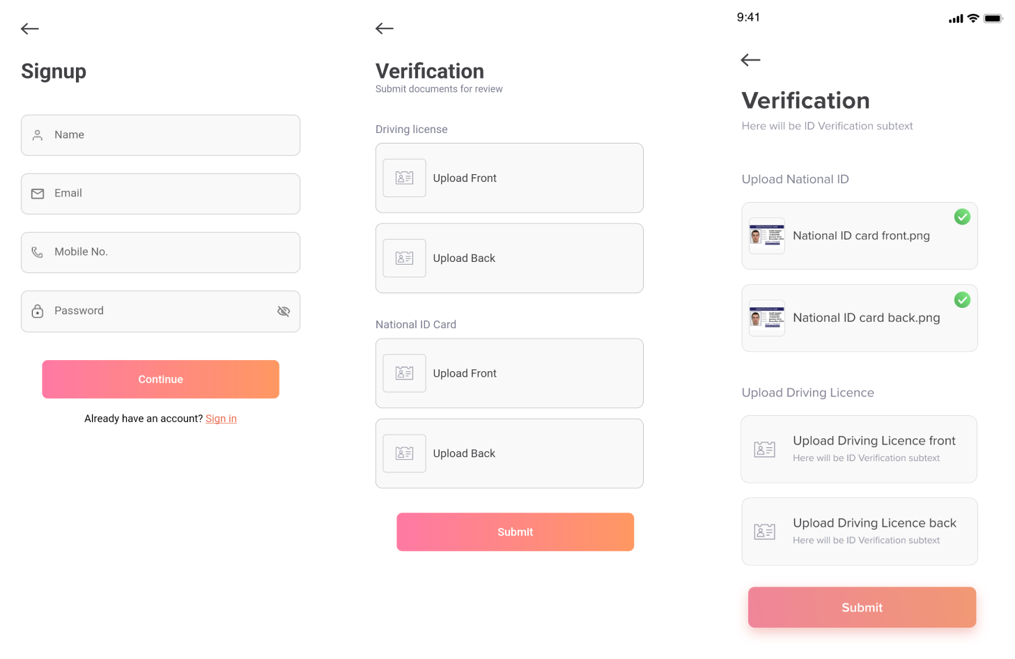 Easy Driver Account Set Up with Verification