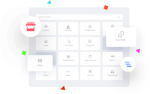Choose From 13 Types of <br>Widgets