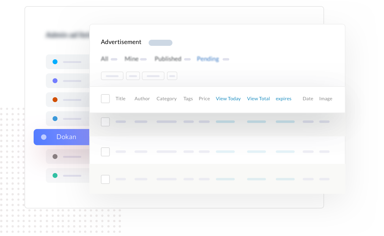 Real-time Information <br/>Table List