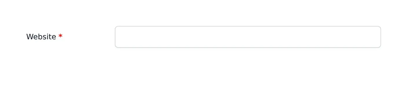 A Website field added to the end of the Dokan vendor registration form