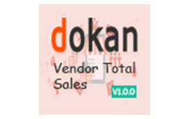Dokan Vendor Total Sales
