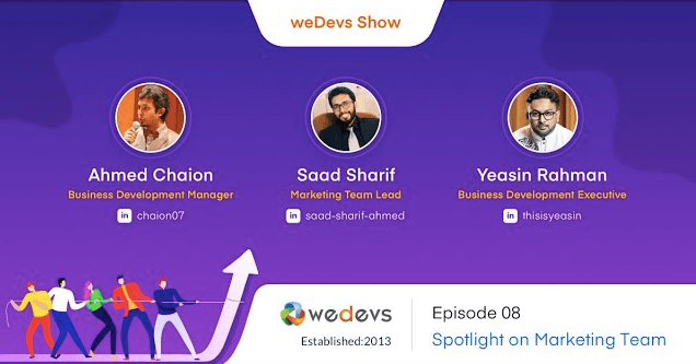 weDevs Show | Spotlight on Marketing Team