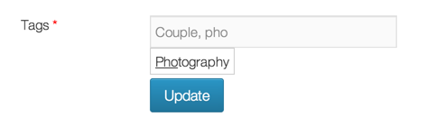 post tags and taxonomy auto complete feature