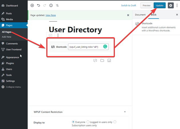 WordPress directory