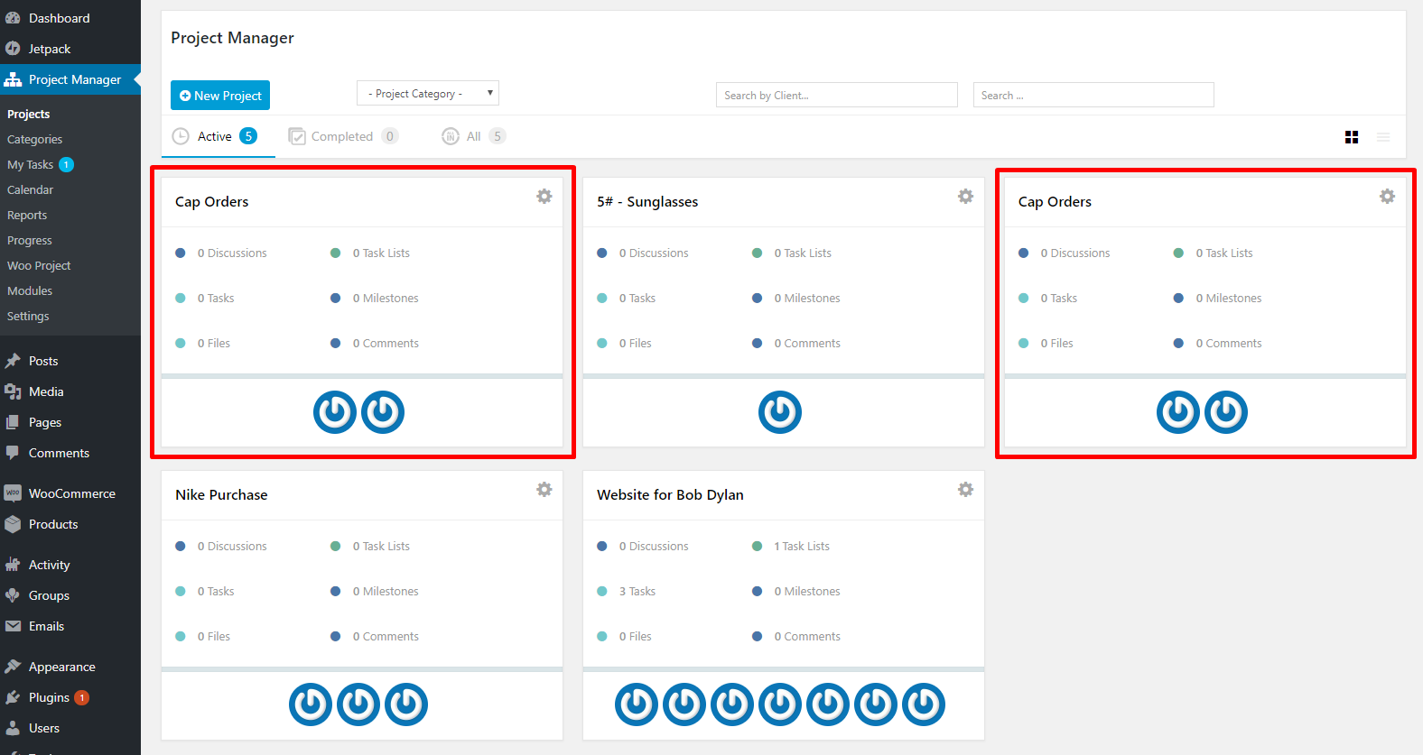 How the "Duplicate" action works