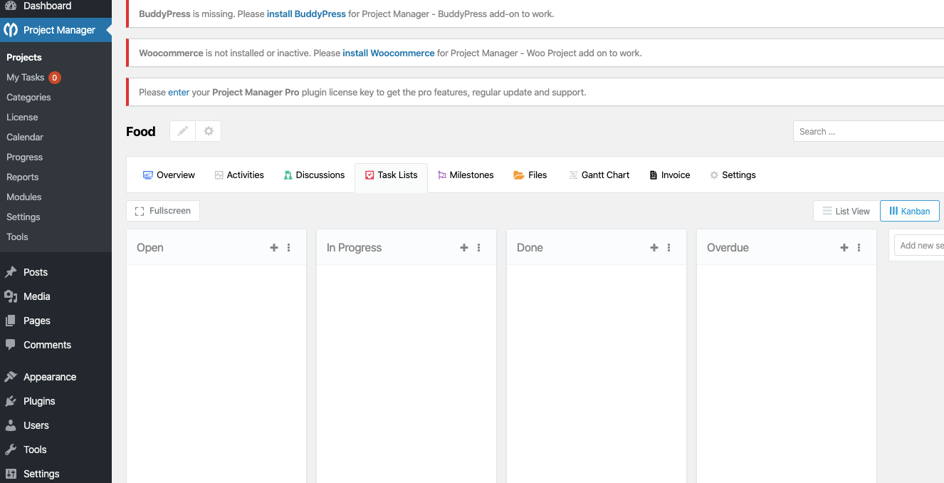 Kanban board