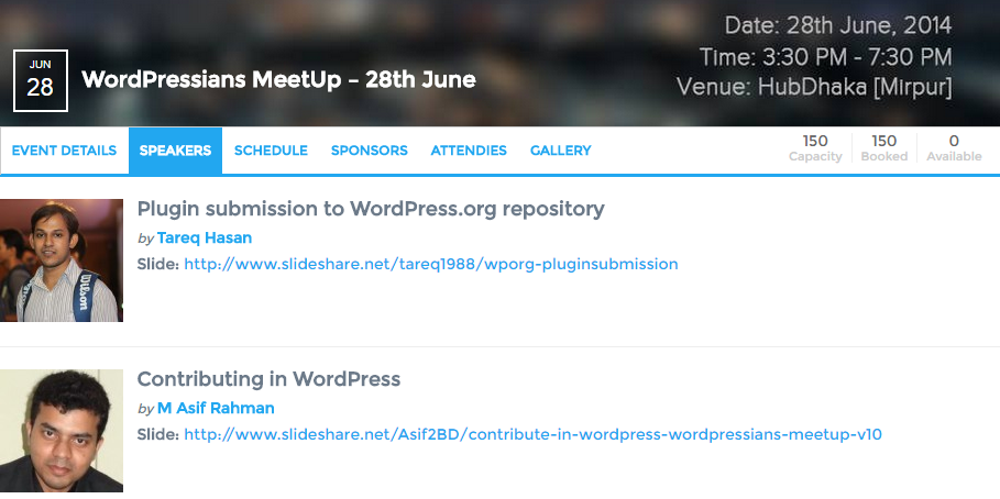 meetup plugin