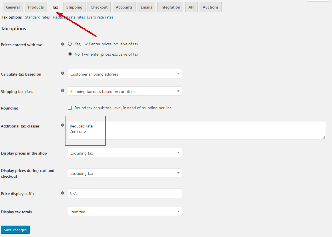 This image shows how to add tax classes from Dokan backend 