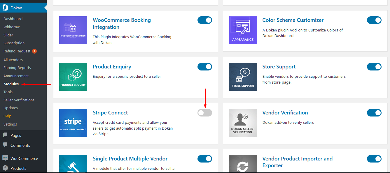 Single production. Stripe connect. Split payment. Stripe verification.