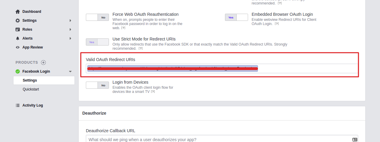 this is a screenshot of the dokan-facebook-verification-login-settings