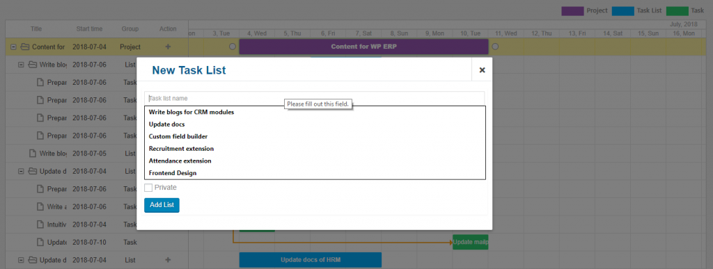 How to Activate Gantt Chart - weDevs