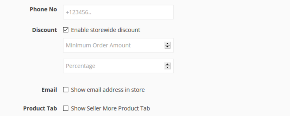 A screenshot of dokan store wide discount
