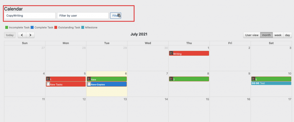 Calendar - weDevs