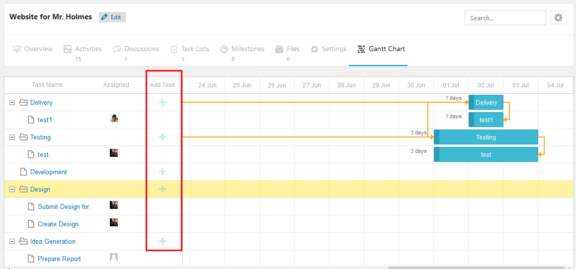 WordPress Gantt Chart Plugin