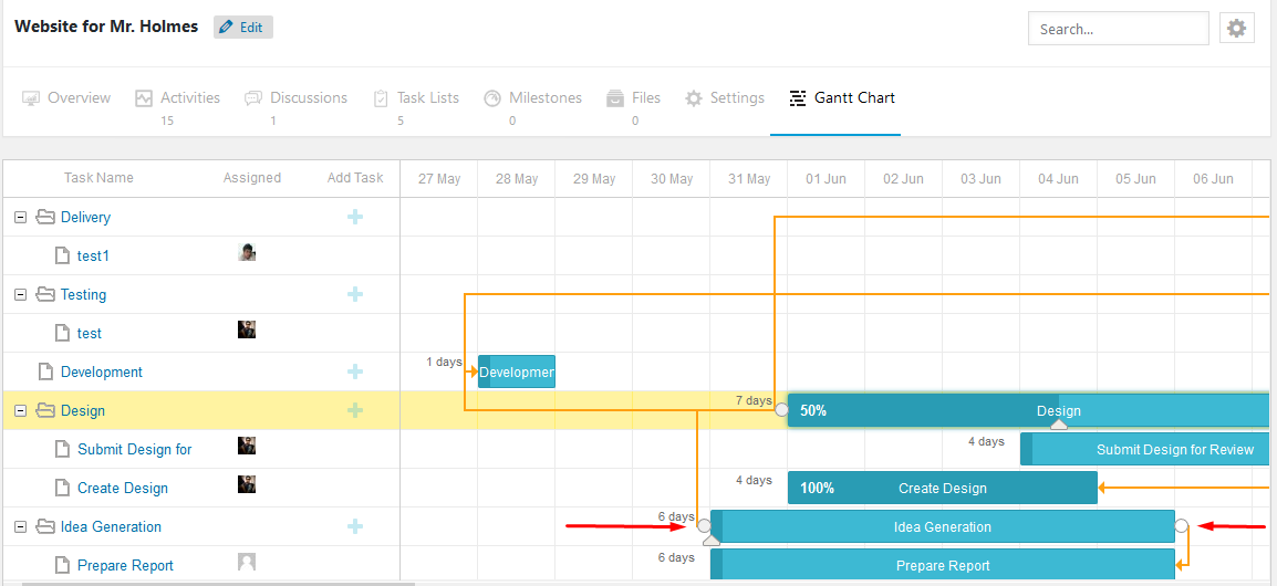 WordPress Gantt Chart Plugin