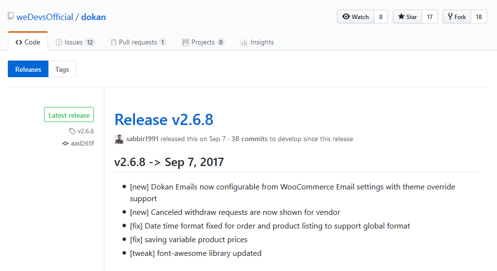 WordPress Store Update