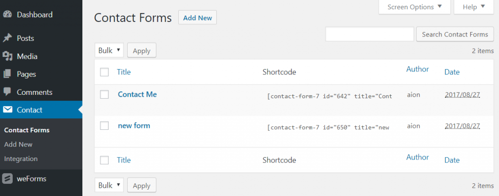 Wordpress new