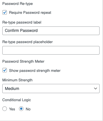 password strength meter