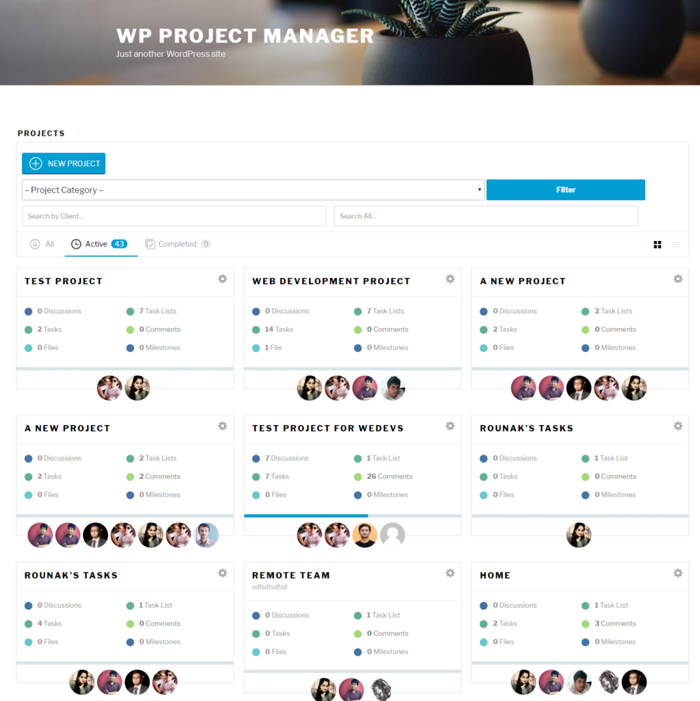 website project management