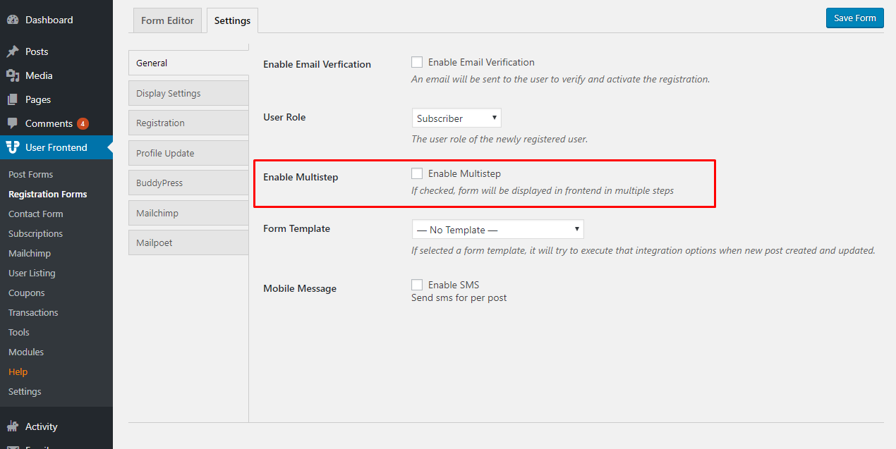 Enabling Multistep