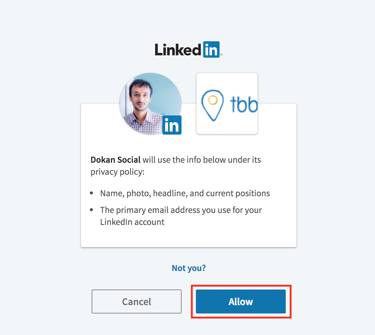 This is a screenshot of the Linkedin preview 