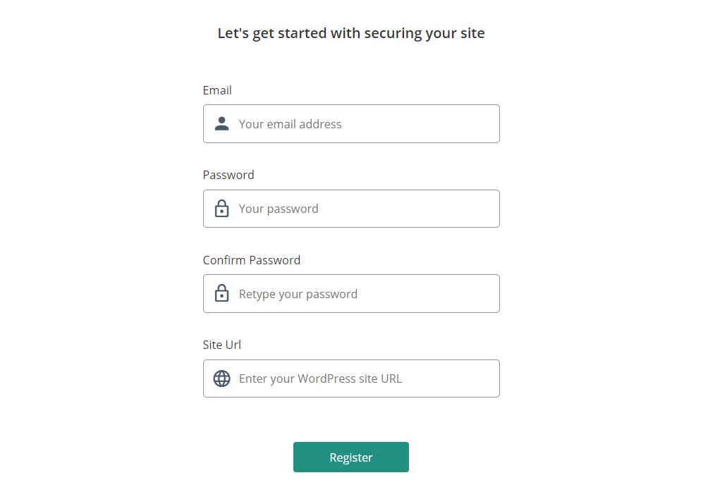 This image shows how to register for a blogvault account