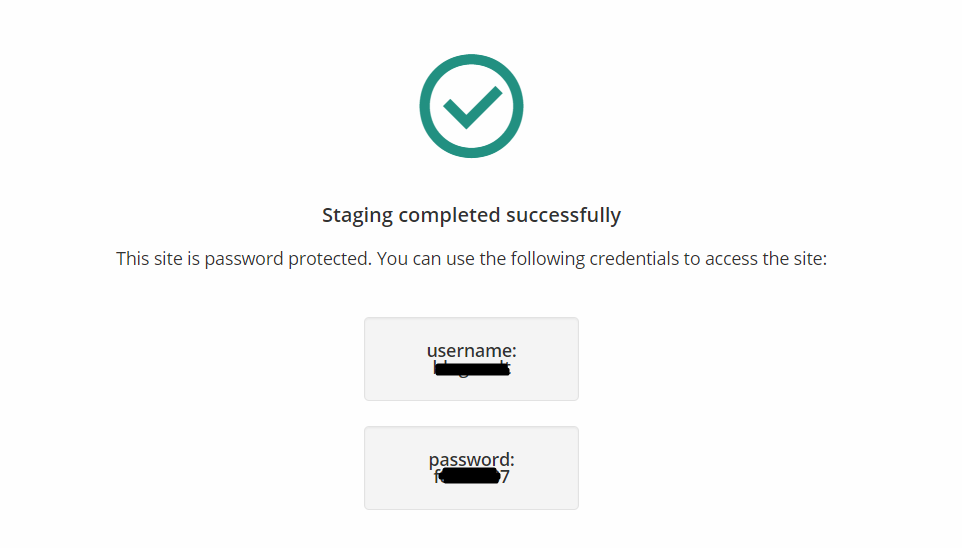 Create staging site - BlogVault WordPress security