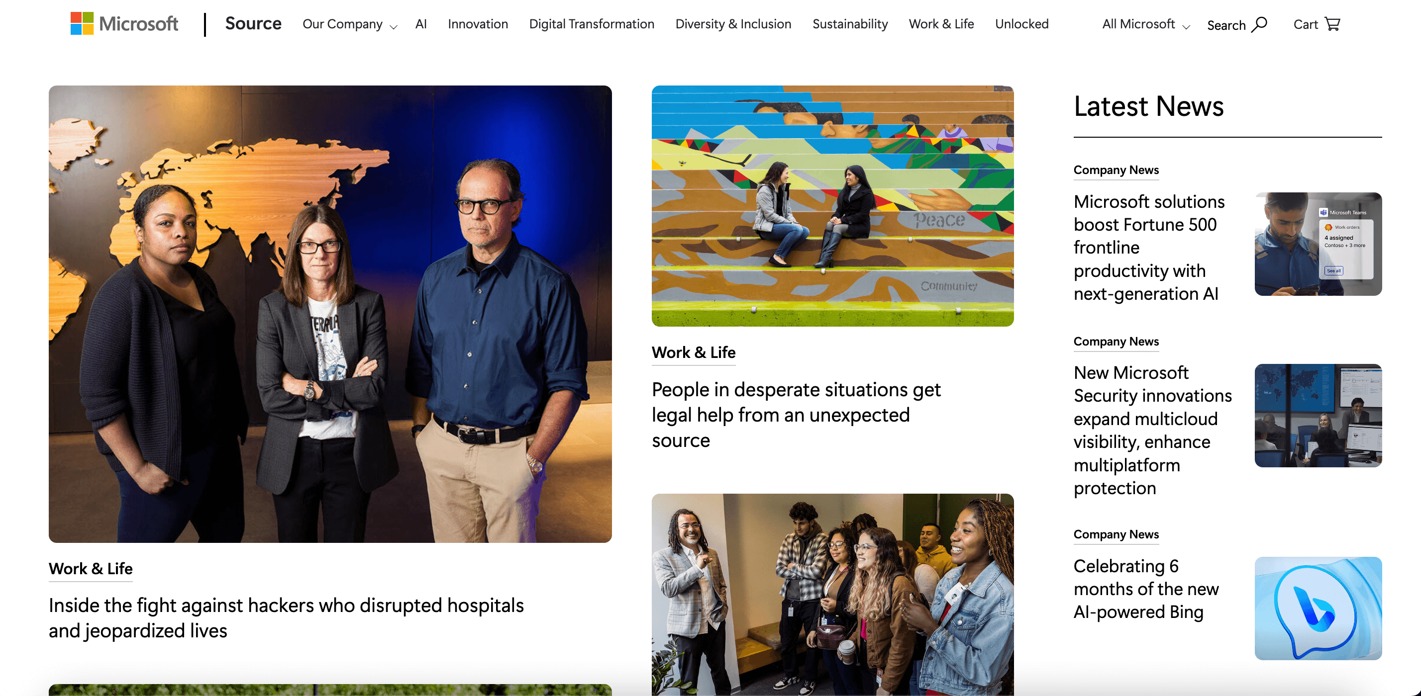 Microsoft news_companies using wordpress