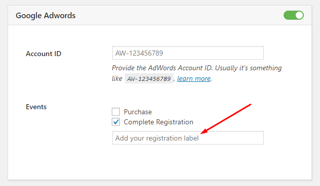 WooCommerce Conversion Tracking Google AdWords Events
