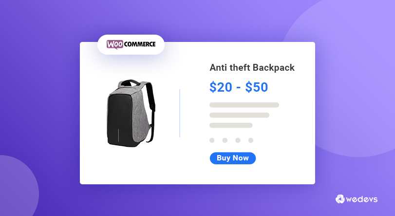 Variable Product Price WooCommerce