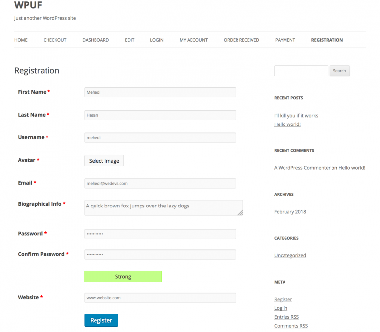How to Allow User Profile Editing From the Frontend - weDevs