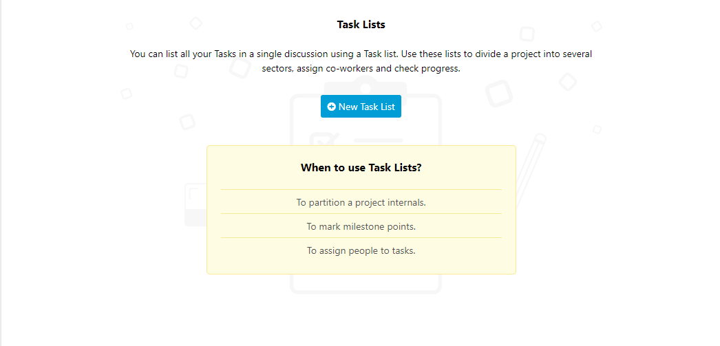 task lists