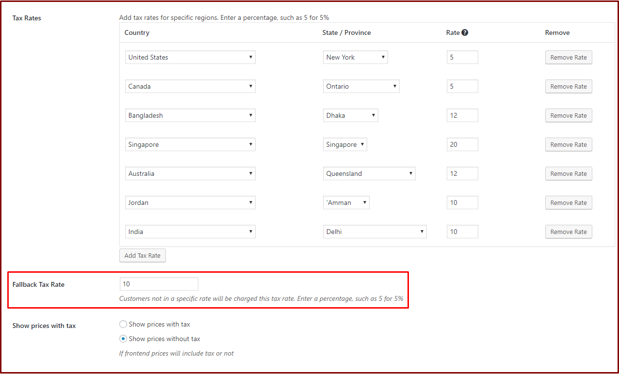 WP User Frontend Tax