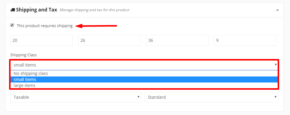 This image shows the this product require shipping option