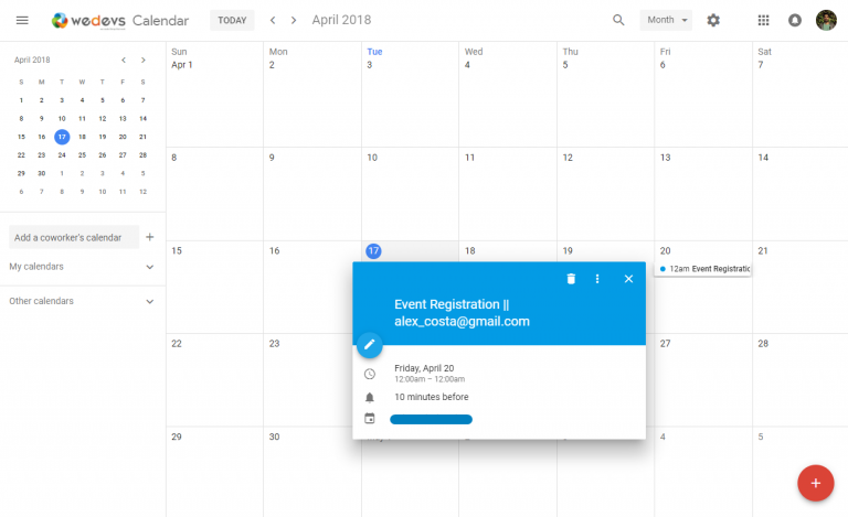 How to Connect Google Calendar With WordPress Contact Forms - weDevs