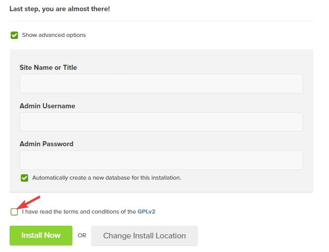 A screenshot of Setting your blog credentials