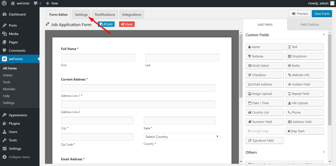 weforms-forms-settings-tab