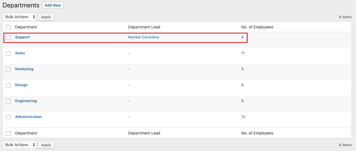 How to add and change users according to the departments of WP ERP