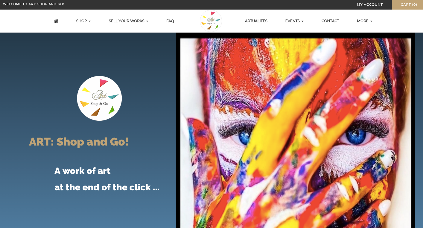 art shop homepage