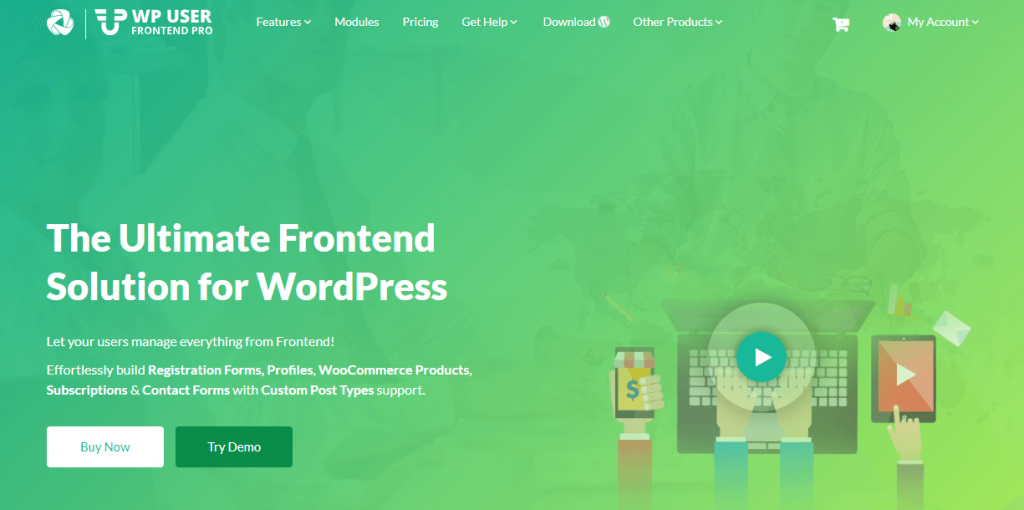 WPUF is one of the best free WordPress plugins for business