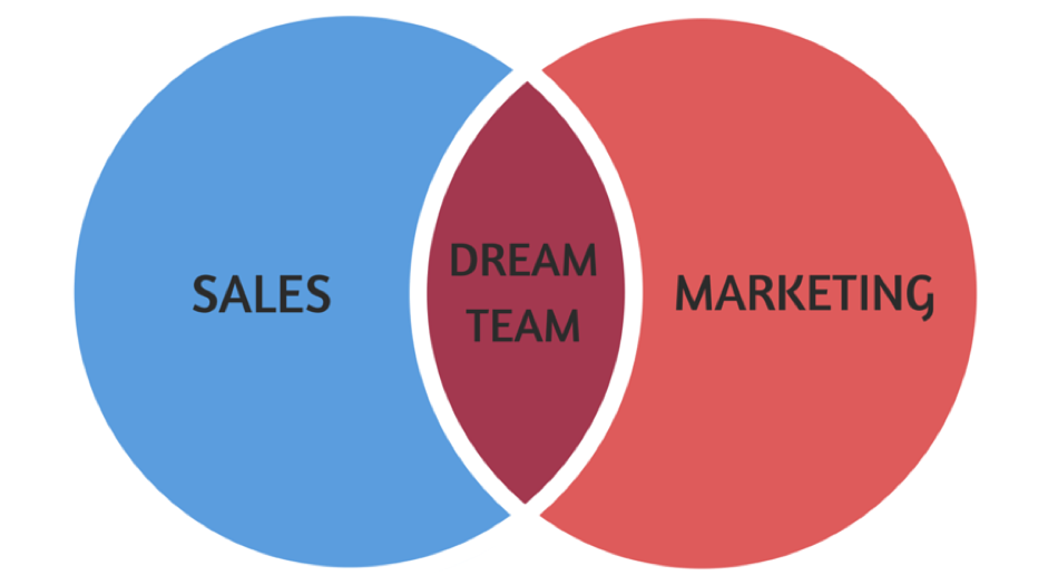 A screenshot of a ven diagram of Marketing Channel & Sales
