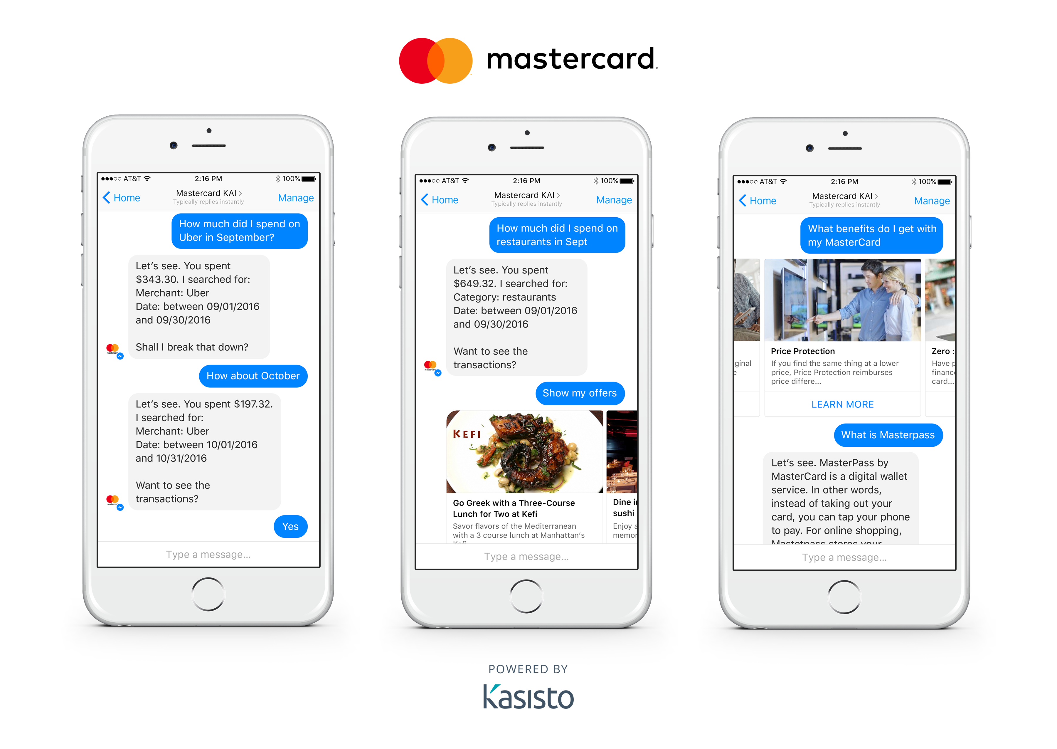 Mastercard chatbot