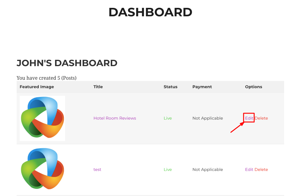 Dashboard